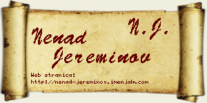 Nenad Jereminov vizit kartica